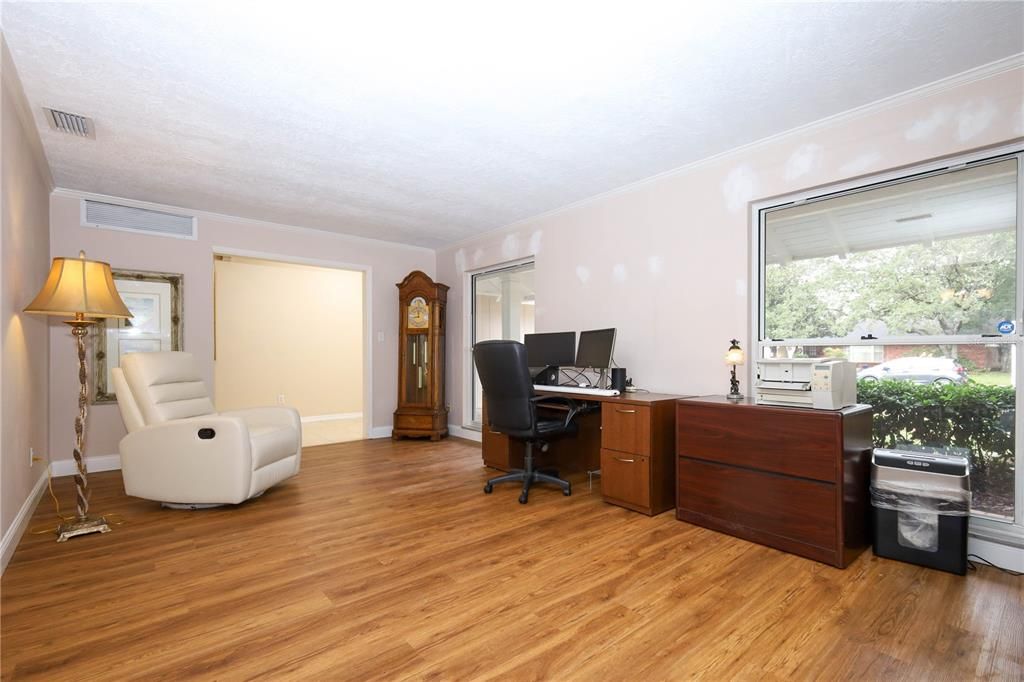 Home Office, Interior, Wood Texture Flooring