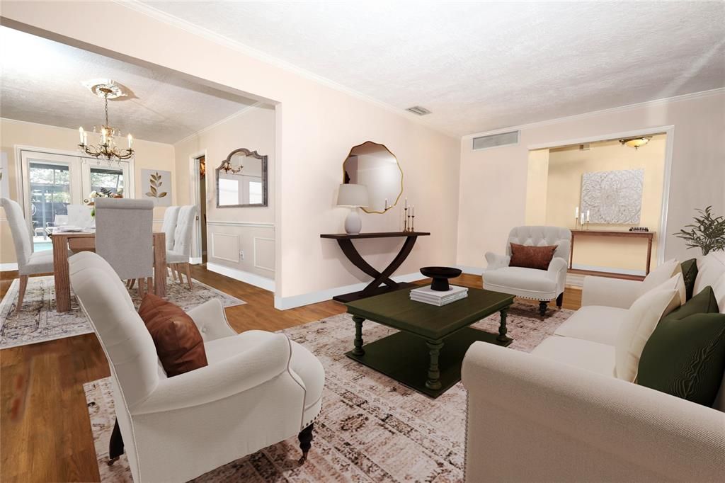 Chandelier, Dining room, Interior, Living room, Wood Texture Flooring