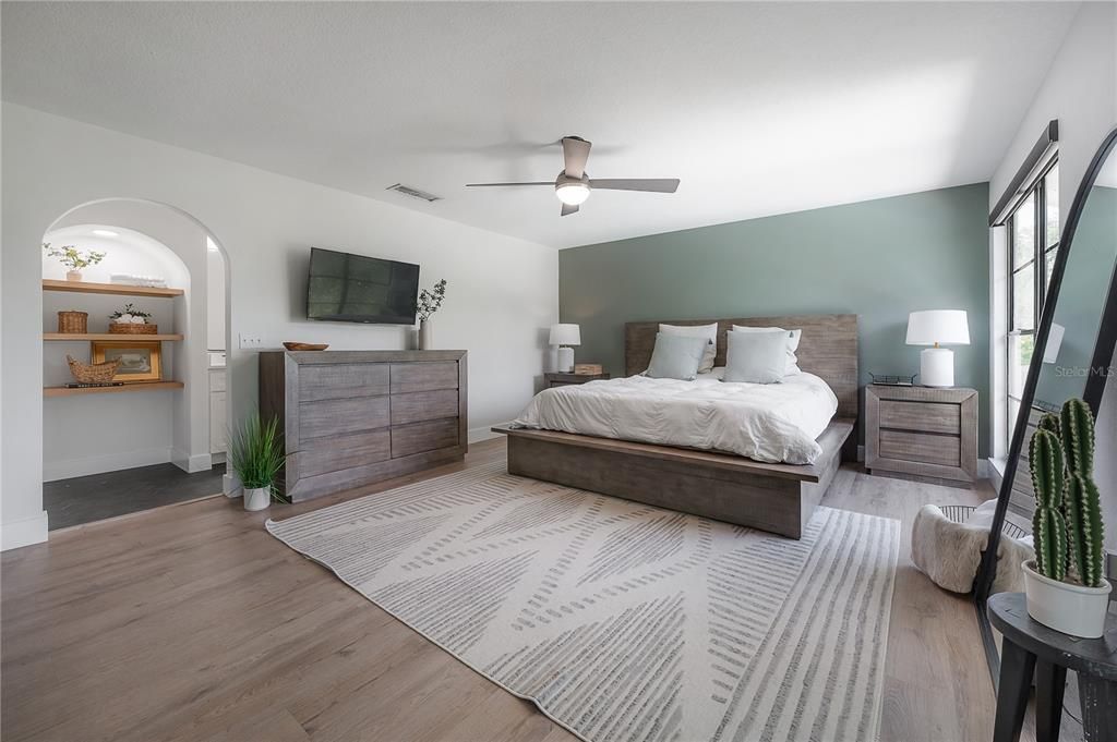 Bedroom, Interior, Wood Texture Flooring