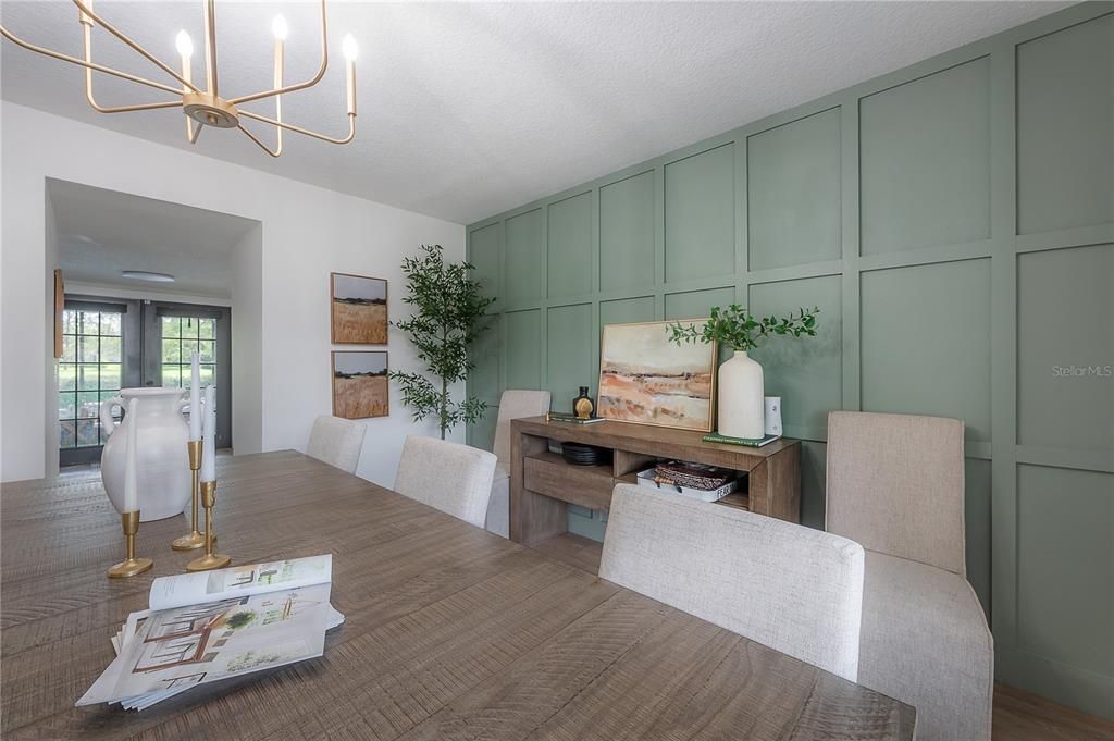 Dining room, Interior, Pendant Lights