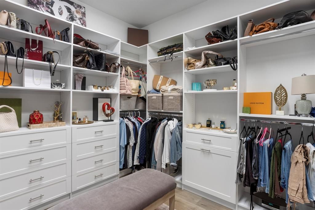 Interior, Walk-in Closets, Wood Texture Flooring
