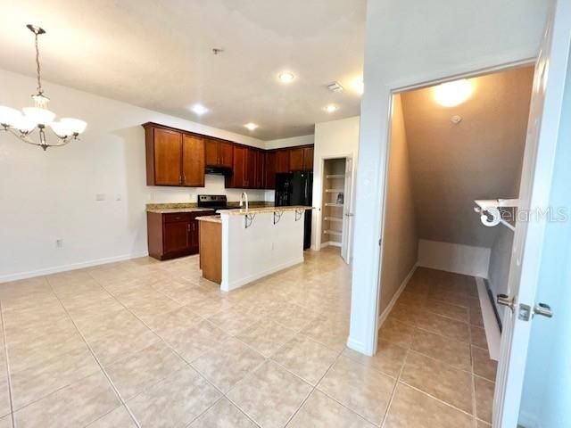 Chandelier, Interior, Kitchen, Recessed Lighting