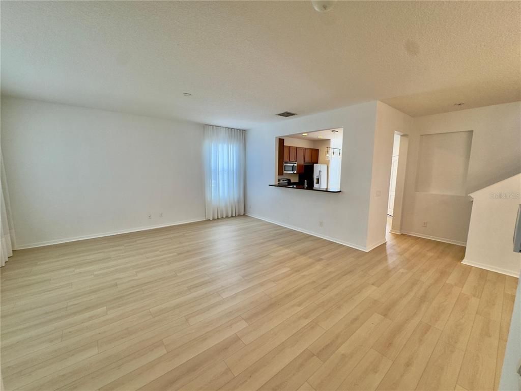 Empty room, Interior, Kitchen, Wood Texture Flooring
