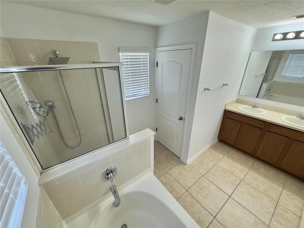 Bathroom, Dual Sink Vanities, Glass Shower, Interior