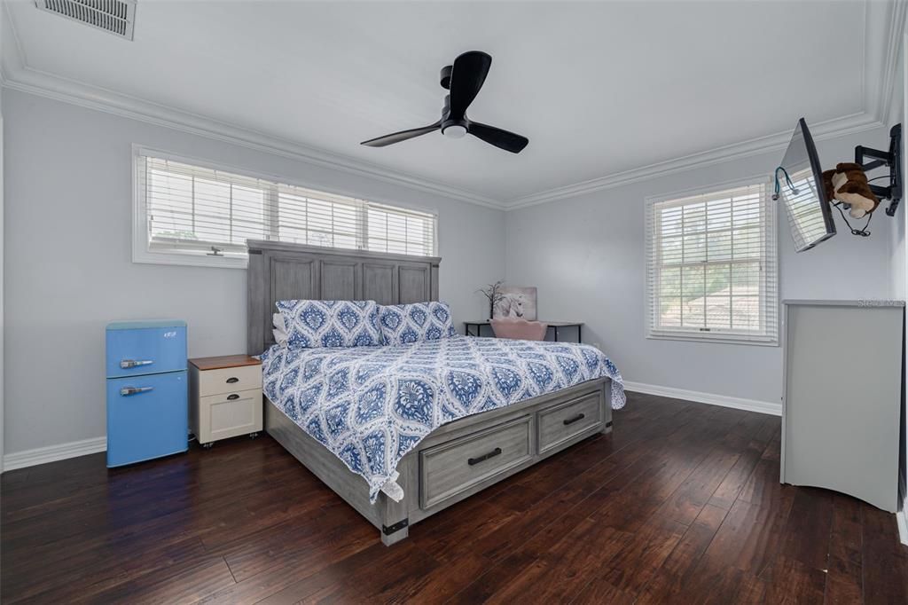 Bedroom, Interior, Wood Texture Flooring