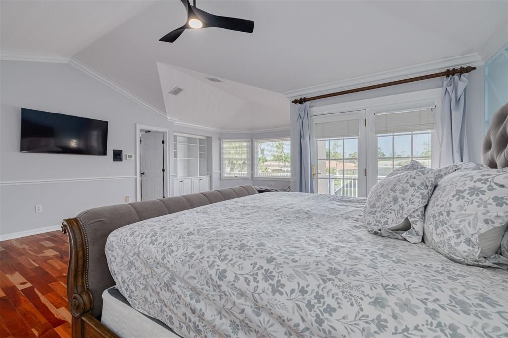 Bedroom, Interior, Wood Texture Flooring