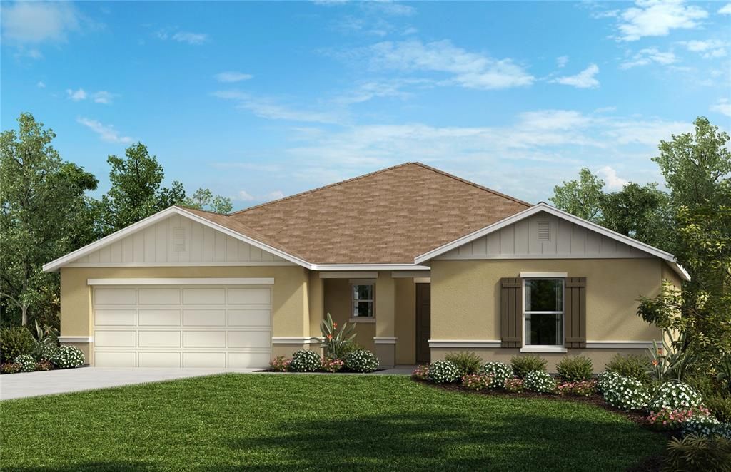 Attached, Exterior, Facade, Ranch