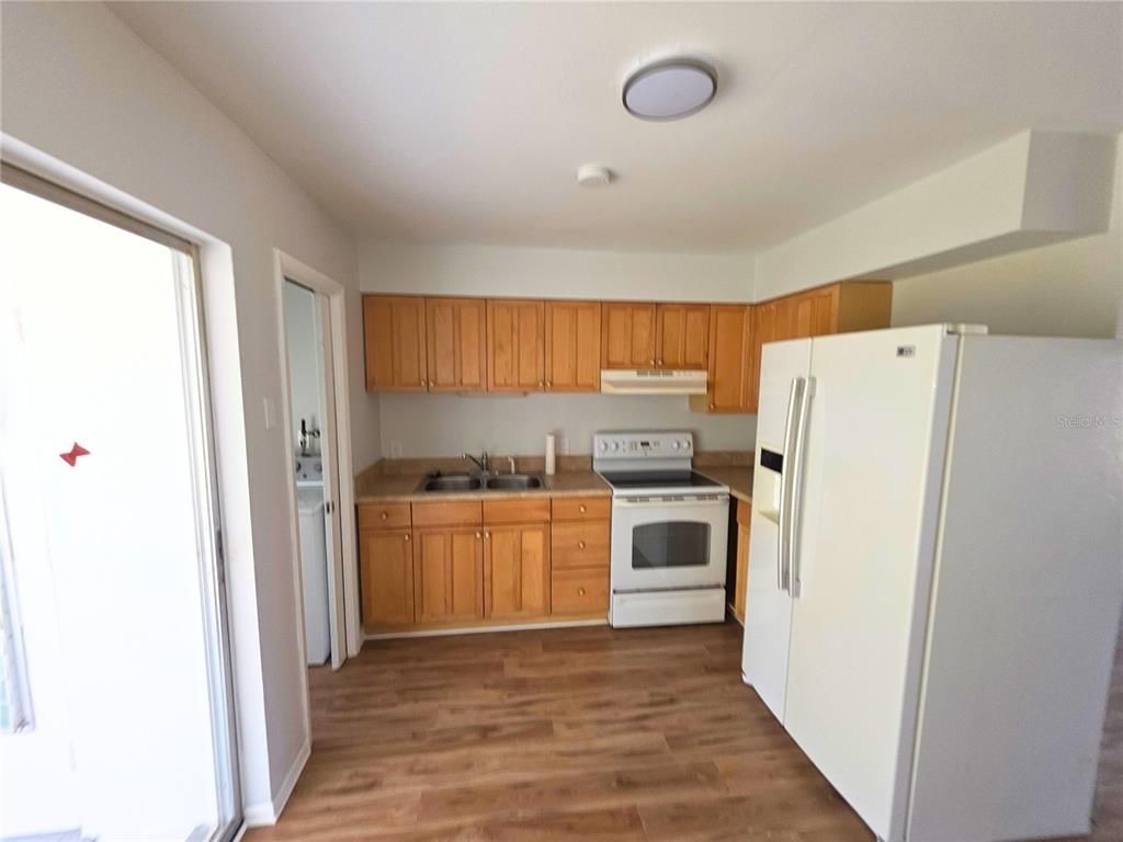 Interior, Kitchen, Wood Texture Flooring