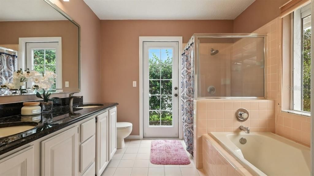 Bathroom, Dual Sink Vanities, Glass Shower, Interior