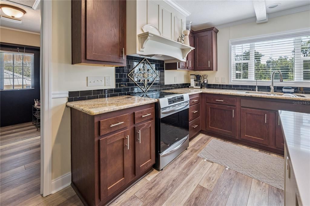 Interior, Kitchen, Wood Texture Flooring