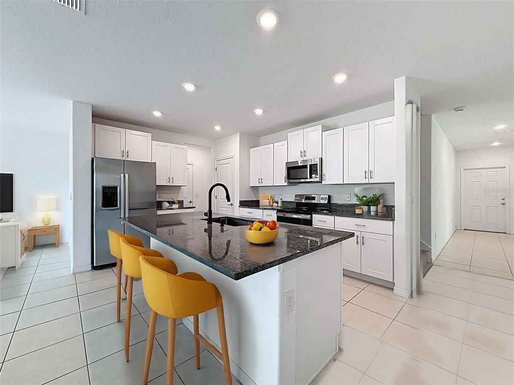Interior, Kitchen, Recessed Lighting, Stainless Steel Appliances