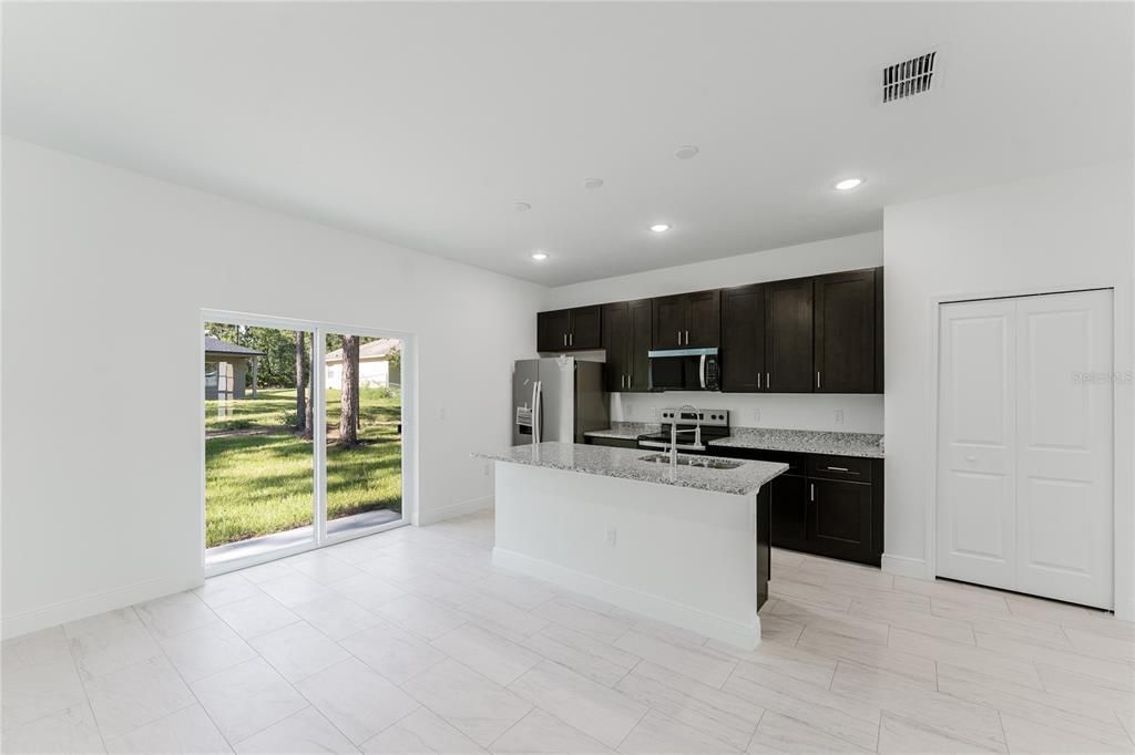 Interior, Kitchen, Recessed Lighting, Stainless Steel Appliances