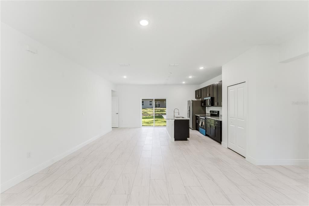Interior, Kitchen, Marble, Recessed Lighting, Stainless Steel Appliances