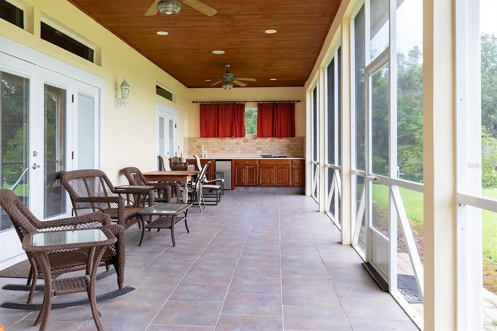 Dining room, Interior, Recessed Lighting, Sun Room, Wooden Ceilings