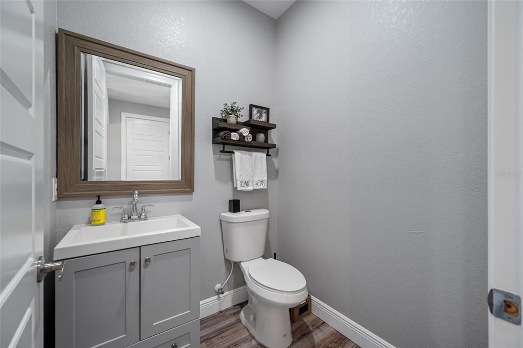 Bathroom, Interior, Wood Texture Flooring