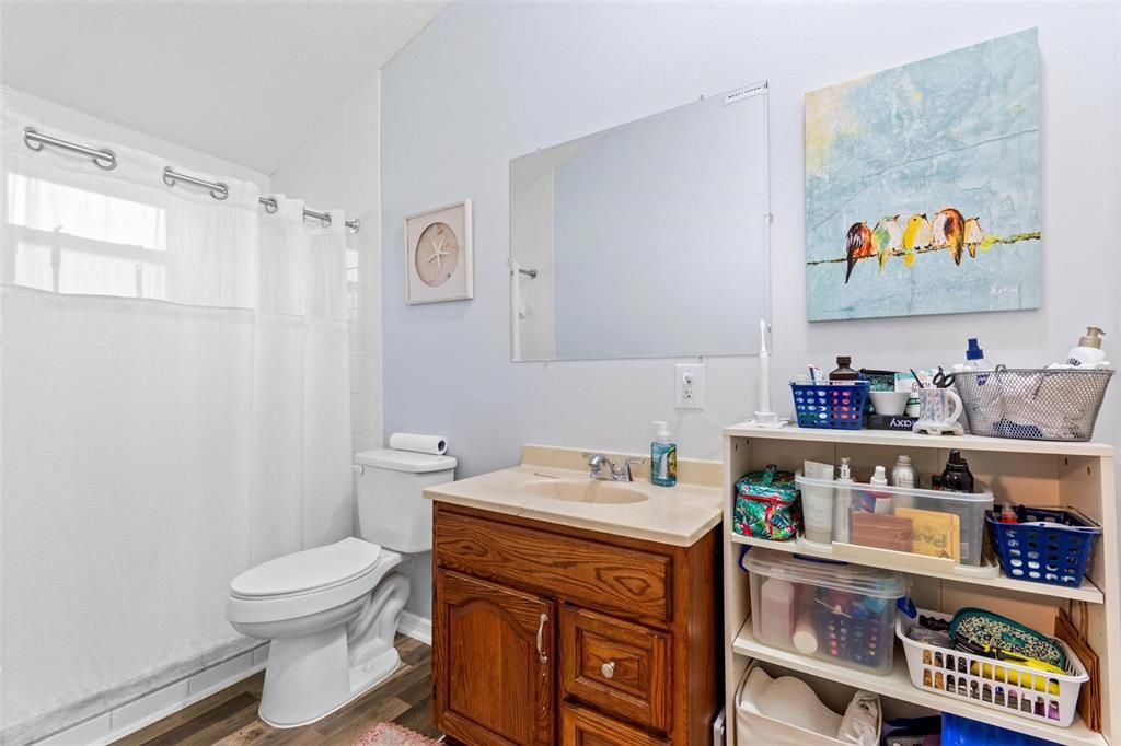 Bathroom, Interior, Wood Texture Flooring