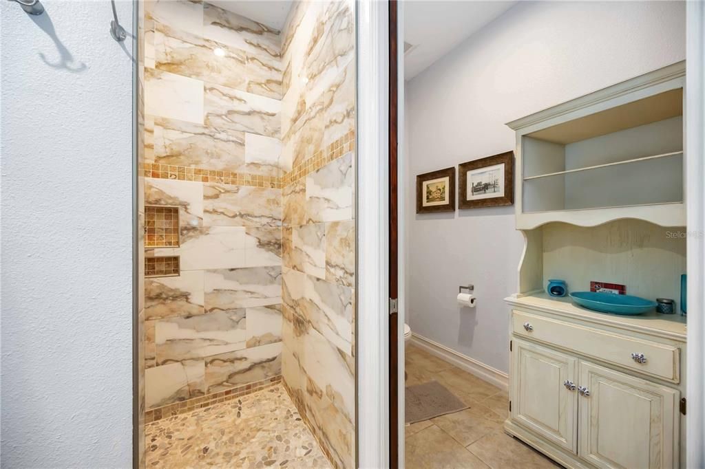 Bathroom, Interior, Marble Walls
