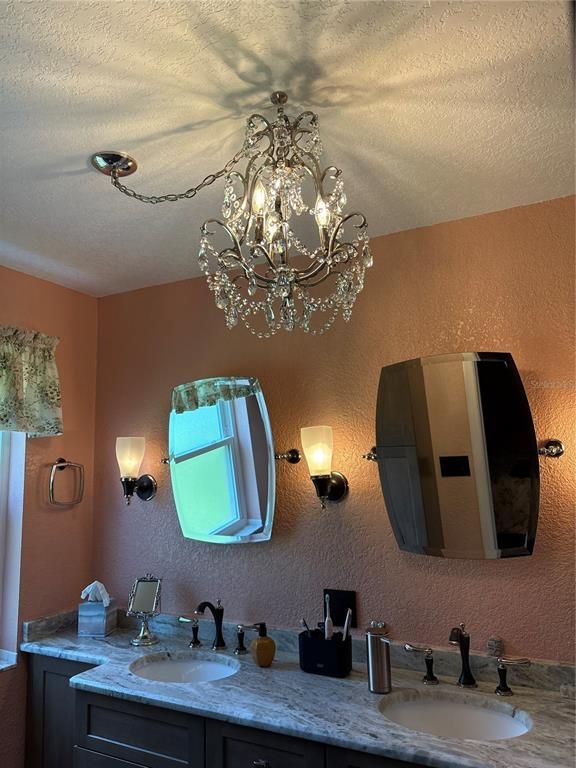 Bathroom, Chandelier, Dual Sink Vanities, Interior
