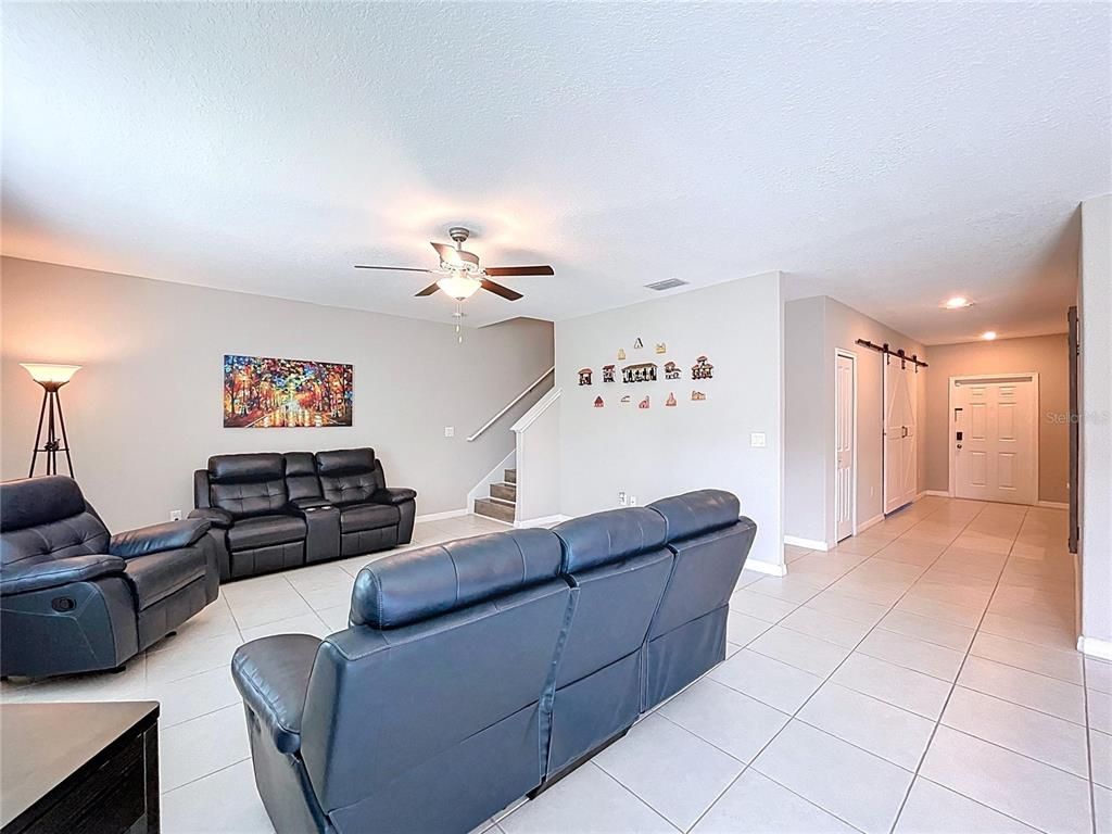 Interior, Living room, Recessed Lighting