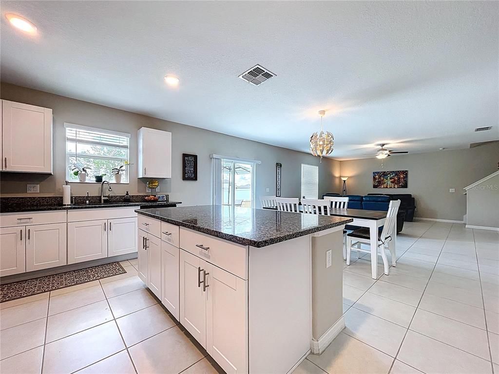 Dining room, Interior, Kitchen, Recessed Lighting