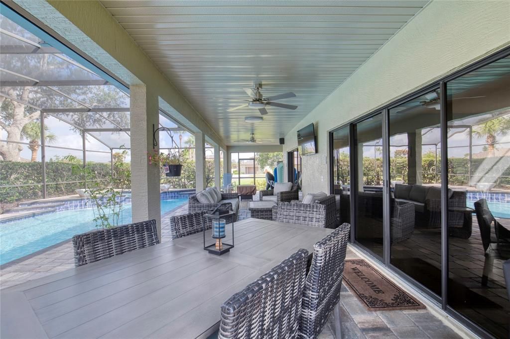 Dining room, Glass Ceilings, Interior, Pool, Sun Room
