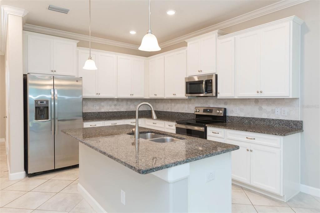 Interior, Kitchen, Pendant Lights, Recessed Lighting, Stainless Steel Appliances