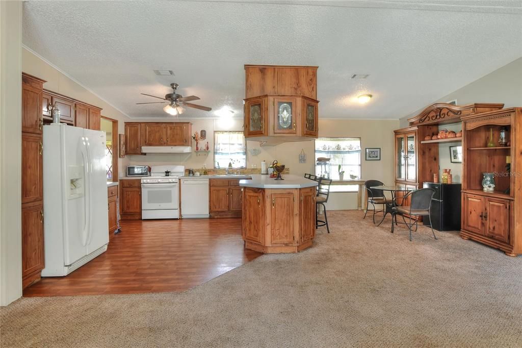 Interior, Kitchen, Wood Texture Flooring