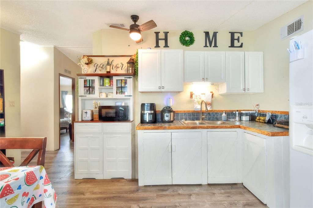 Interior, Kitchen, Wood Texture Flooring