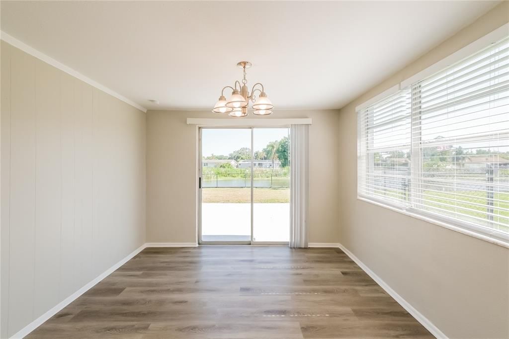 Chandelier, Empty room, Interior, Wood Texture Flooring