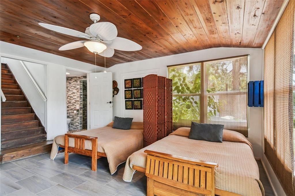 Bedroom, Interior, Wooden Ceilings