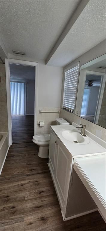 Bathroom, Dual Sink Vanities, Interior, Wood Texture Flooring