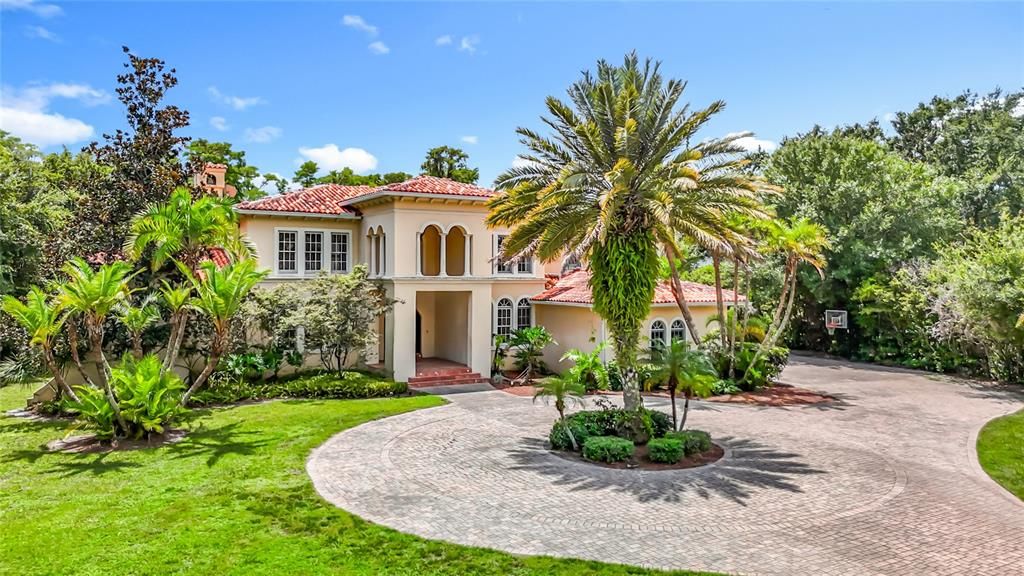 Backyard, Exterior, Facade, Mediterranean