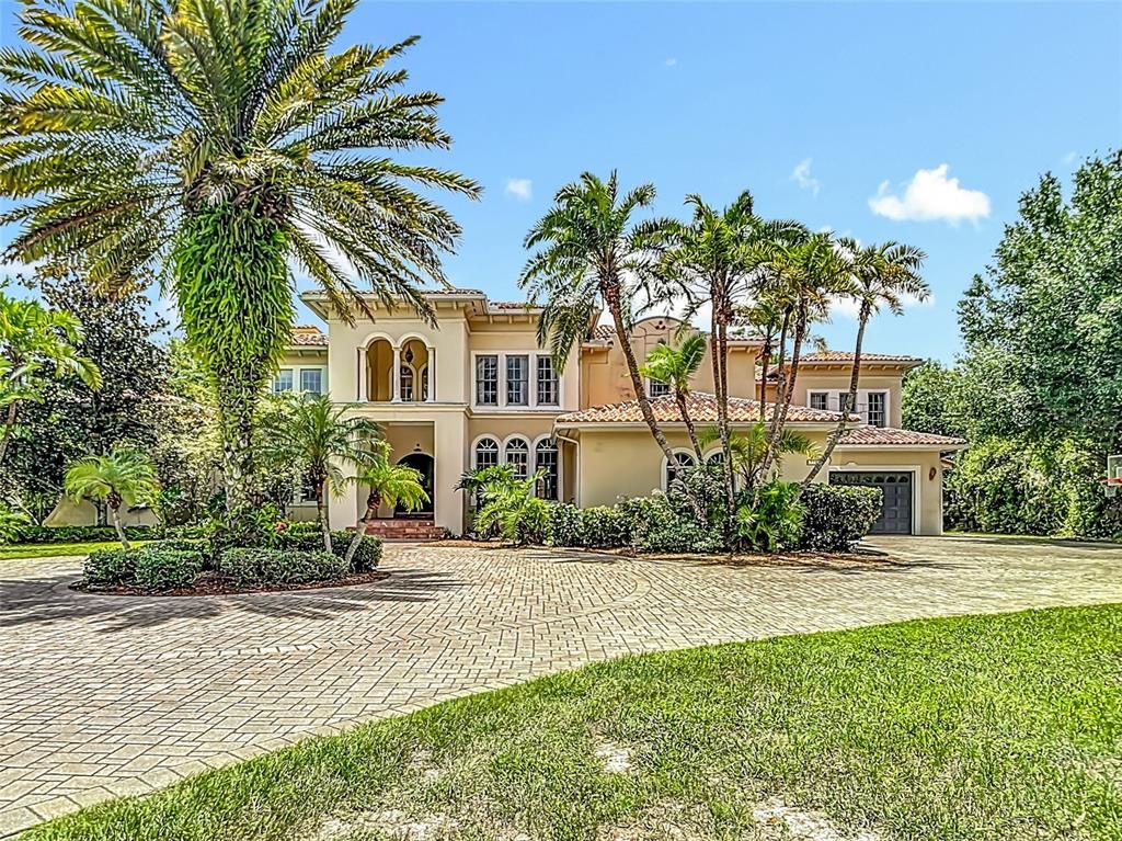 Attached, Backyard, Exterior, Facade, Mediterranean