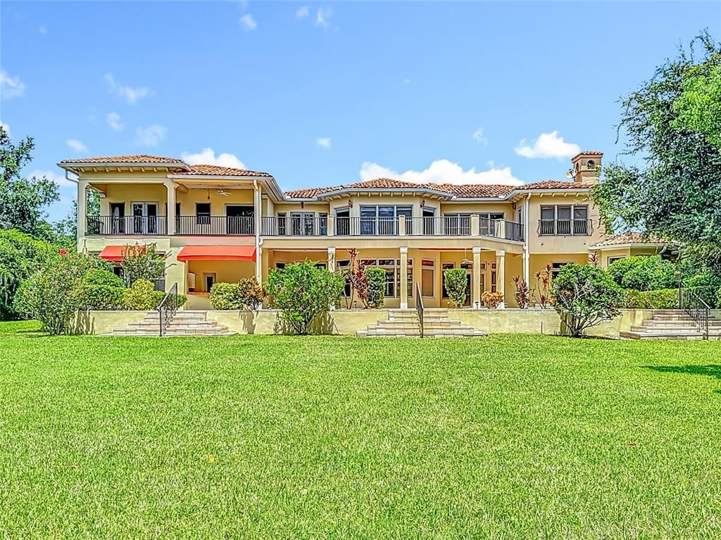 Backyard, Exterior, Facade, Mediterranean