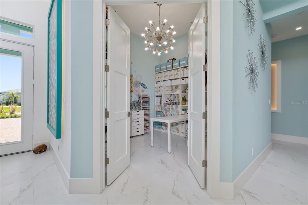 Dining room, Interior, Marble, Pendant Lights, Recessed Lighting