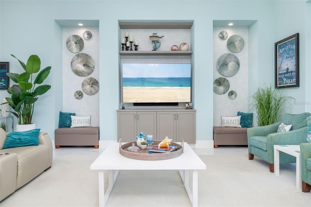 Interior, Living room, Recessed Lighting