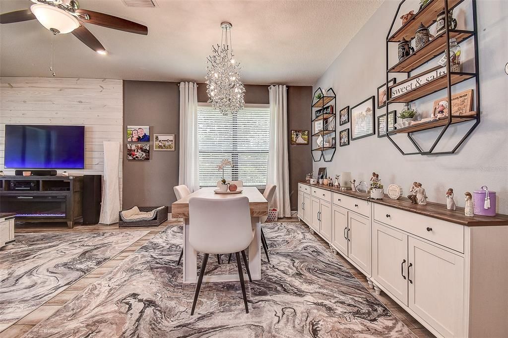 Chandelier, Dining room, Interior, Marble, Wooden Walls