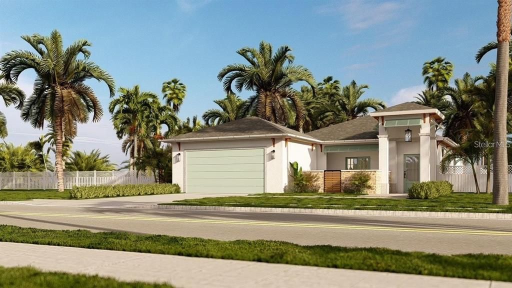 Attached, Exterior, Facade, Ranch