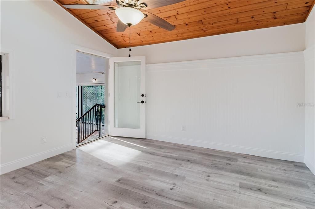 Empty room, Interior, Wooden Ceilings, Wood Texture Flooring