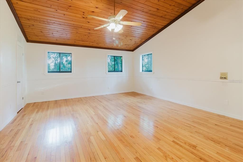 Empty room, Interior, Wooden Ceilings, Wood Texture Flooring