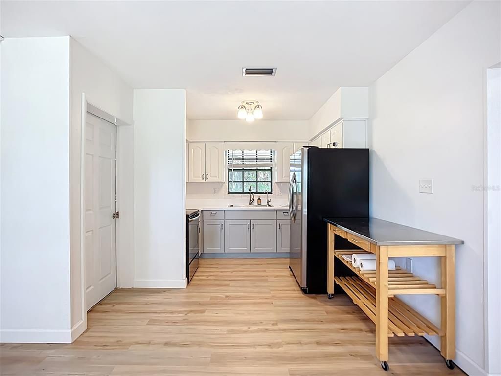 Interior, Kitchen, Wood Texture Flooring