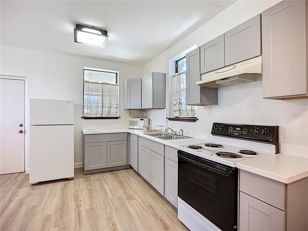 Interior, Kitchen, Wood Texture Flooring