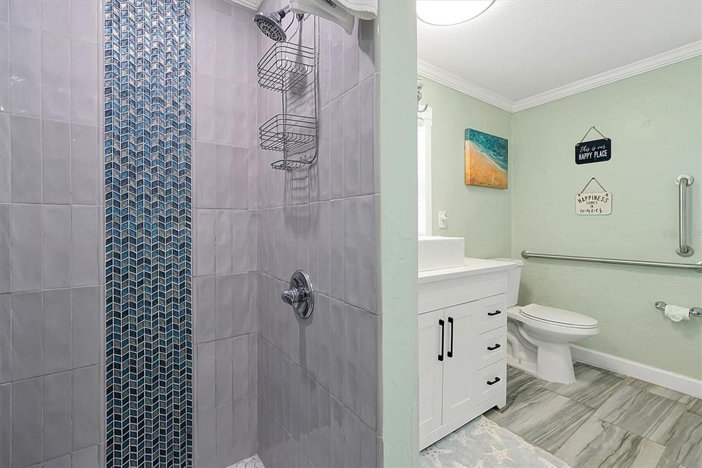 Bathroom, Interior, Wood Texture Flooring