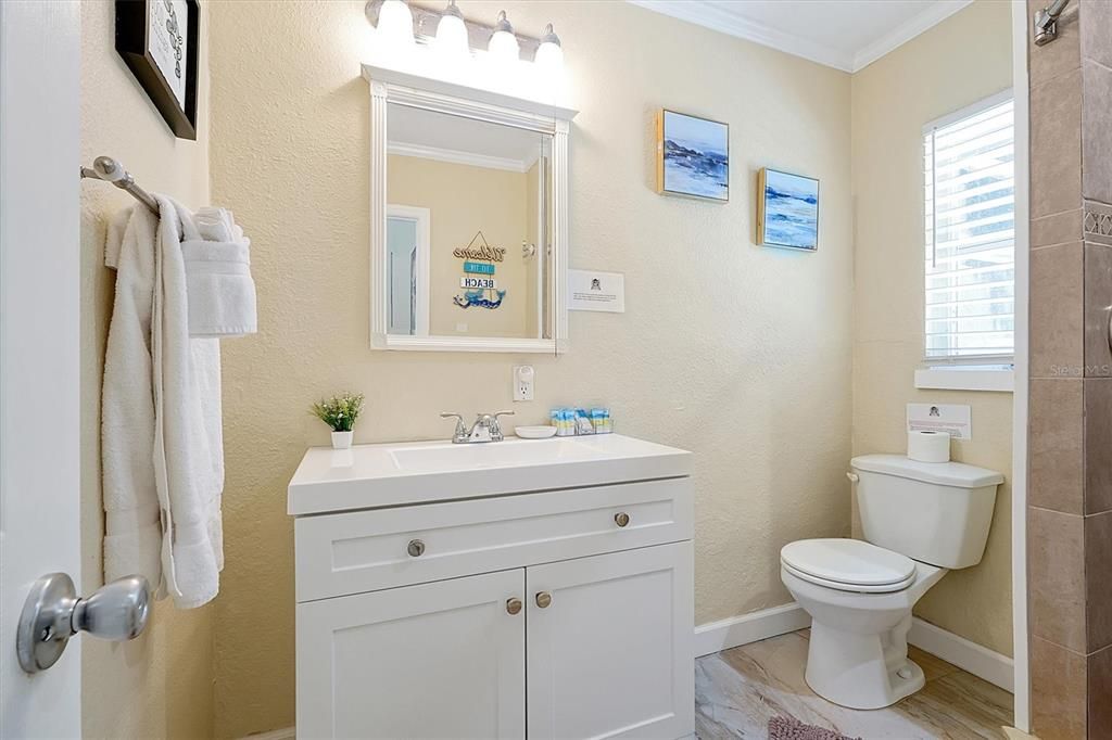 Bathroom, Interior, Wood Texture Flooring