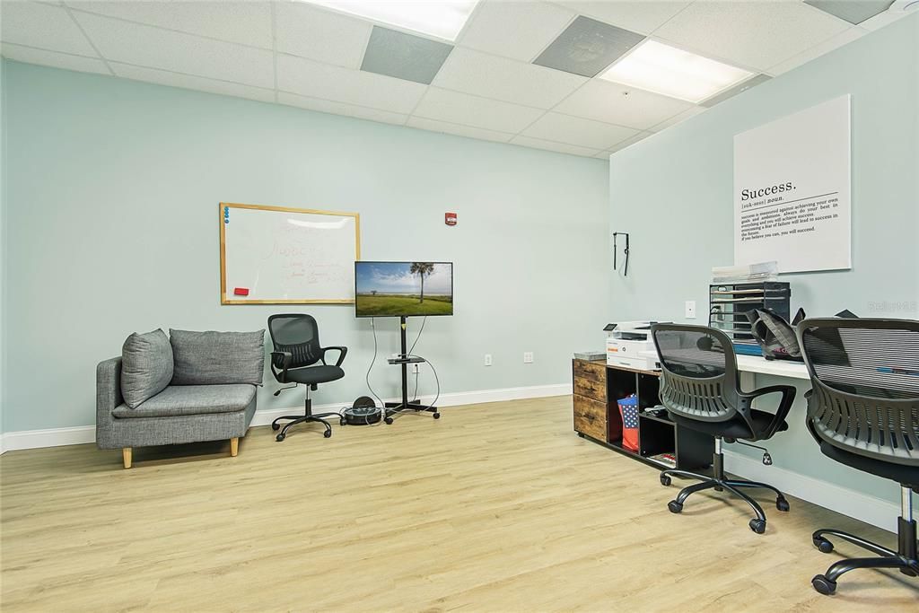 Home Office, Interior, Wood Texture Flooring