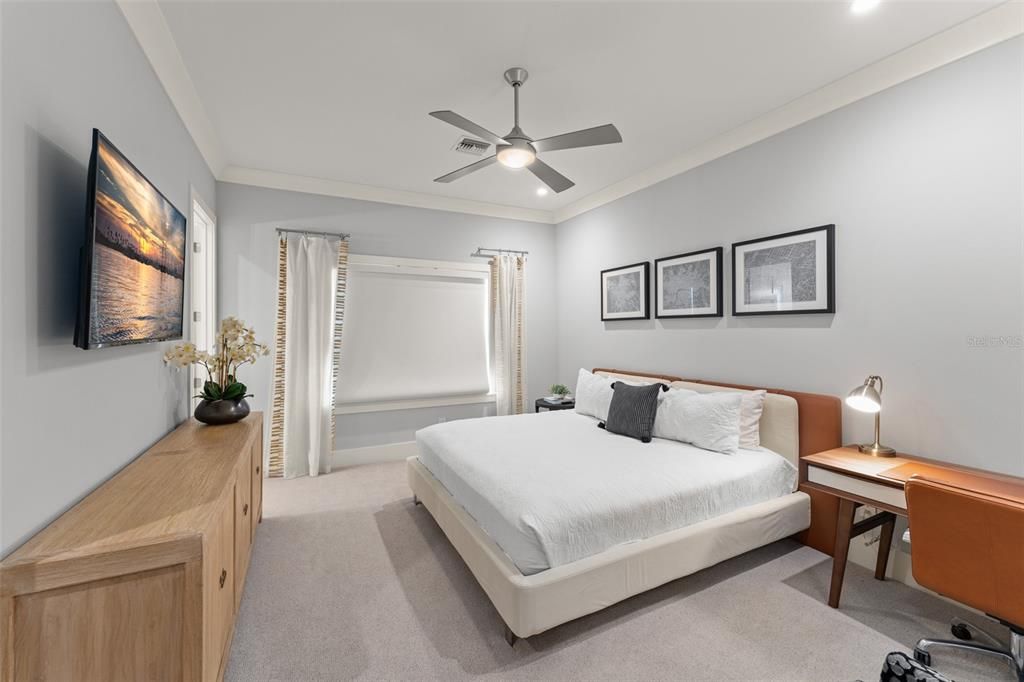 Bedroom, Home Office, Interior, Recessed Lighting