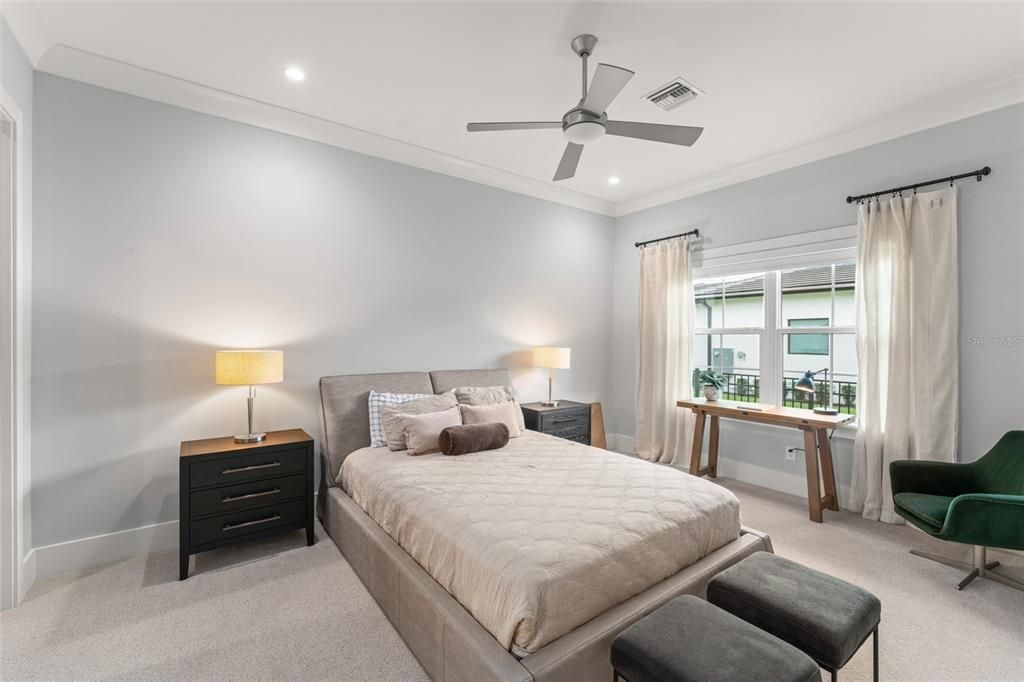 Bedroom, Interior, Recessed Lighting