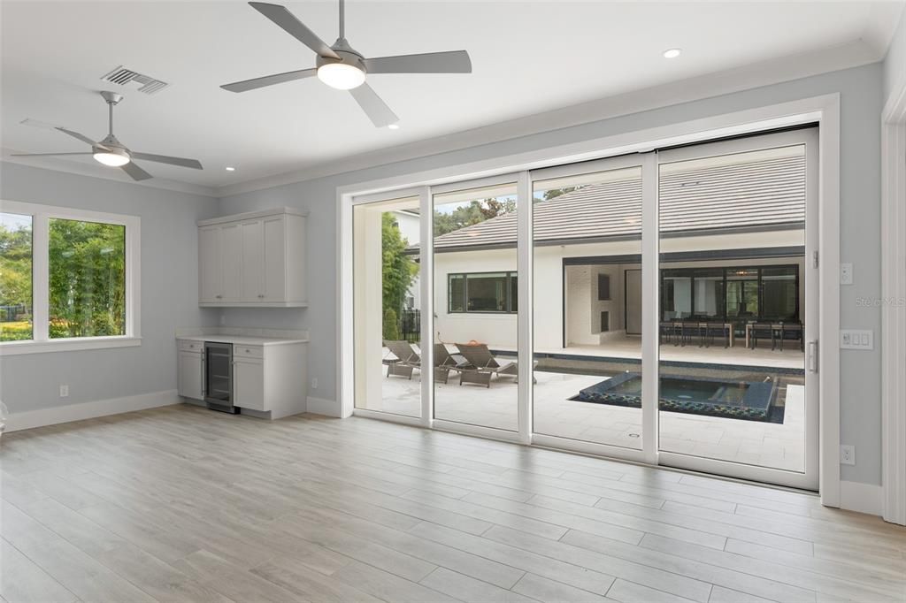 Interior, Recessed Lighting, Wood Texture Flooring