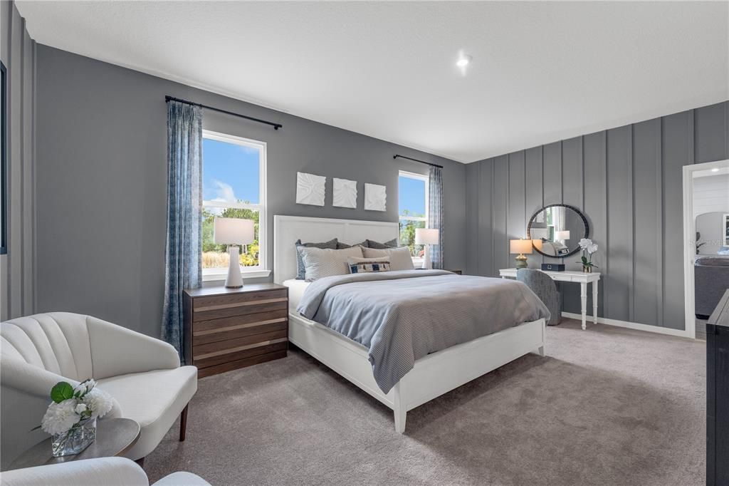 Bedroom, Interior, Recessed Lighting