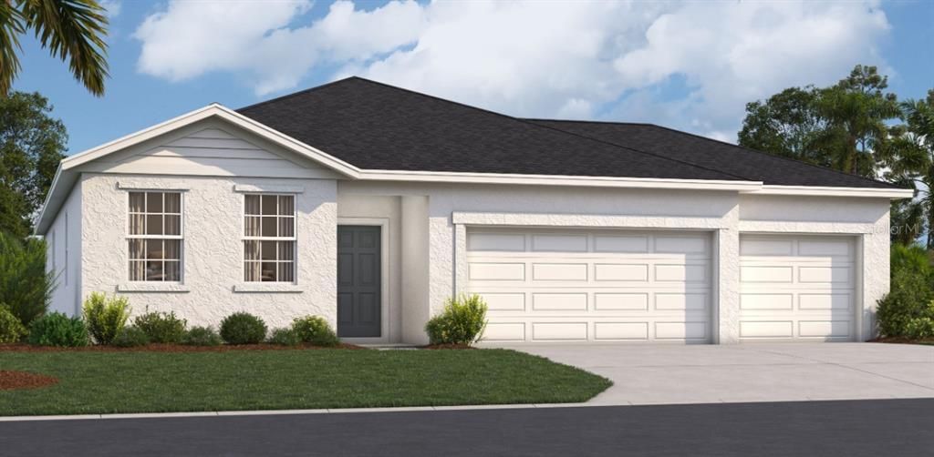 Attached, Exterior, Facade, Ranch